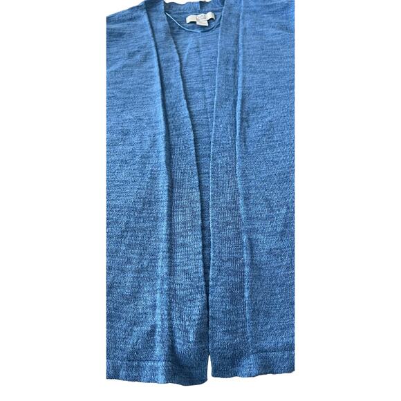 CROFT & BARROW LONG SLEEVE OPEN FRONT JACKET, WOMENS, XL, VARIGATED BLUE - Picture 2 of 9